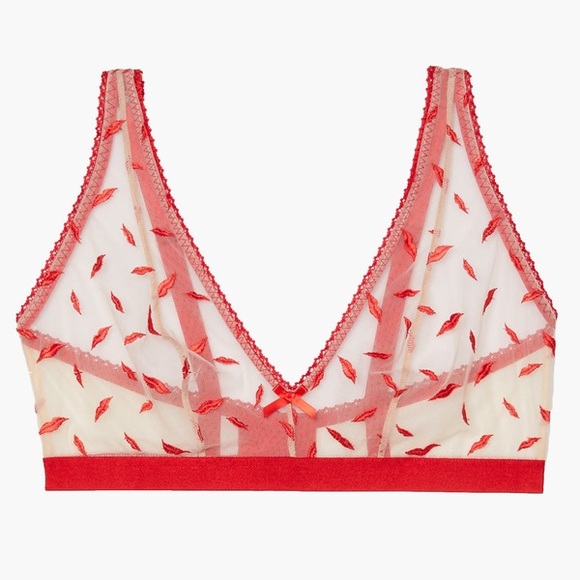 SavageXFenty Goji Berry Lips Bralette - Picture 1 of 2